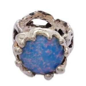 Mondo Mondo Magician Ring Sterling Silver Blue Opal